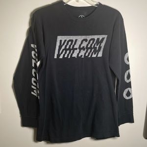 Volcom long Sleeve black T shirt mens S